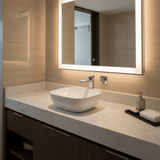 JQ Bathroom Sink Jaquar Rectangular Thin Rim Table Top Basin - JDS-WHT-25909