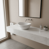 JQ Bathroom Sink Jaquar Table Top Oval White Continental Wash Basin - CNS-WHT-903