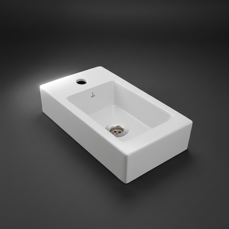 JQ Bathroom Sink Jaquar Table Top Rectangular Basin - JDS-WHT-25801