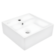 JQ Bathroom Sink Jaquar Table Top Square Continental Wash Basin - CNS-WHT-813