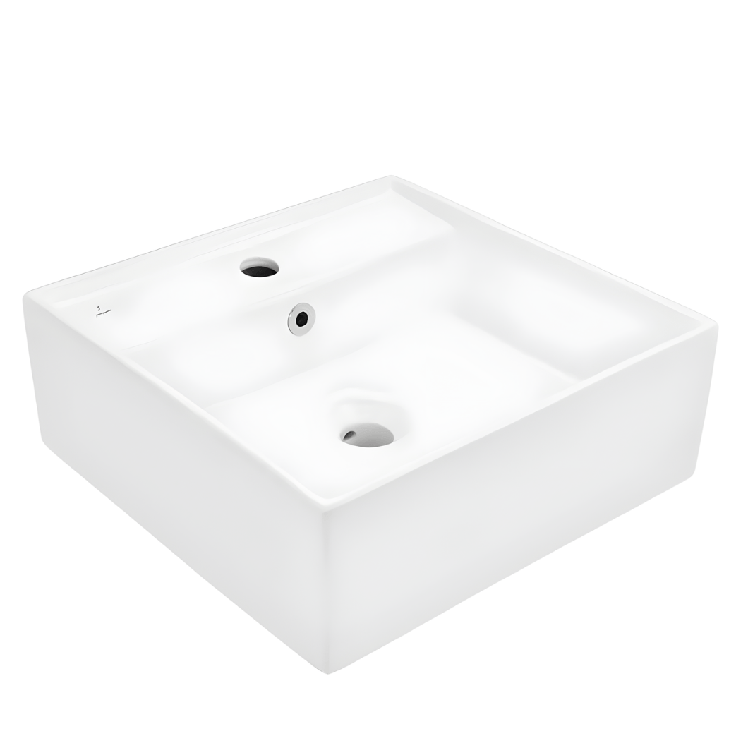 JQ Bathroom Sink Jaquar Table Top Square Continental Wash Basin - CNS-WHT-813