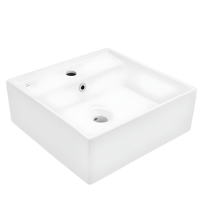 JQ Bathroom Sink Jaquar Table Top Square Continental Wash Basin - CNS-WHT-813