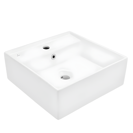 JQ Bathroom Sink Jaquar Table Top Square Continental Wash Basin - CNS-WHT-813