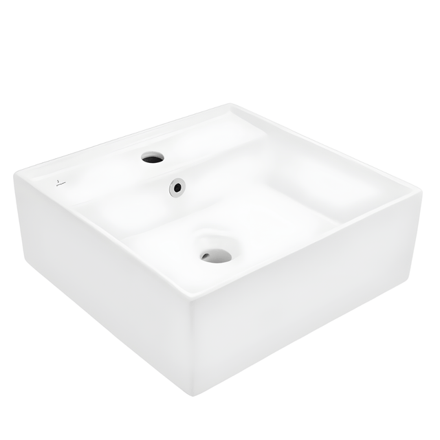 JQ Bathroom Sink Jaquar Table Top Square Continental Wash Basin - CNS-WHT-813