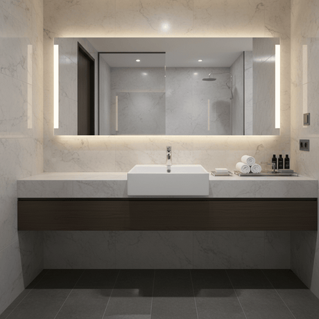 JQ Bathroom Sink Jaquar Table Top Square Continental Wash Basin - CNS-WHT-813