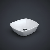 JQ Bathroom Sink Jaquar Table Top White Square Wash Basin - ARS-WHT-39901