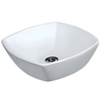 JQ Bathroom Sink Jaquar Table Top White Square Wash Basin - ARS-WHT-39901