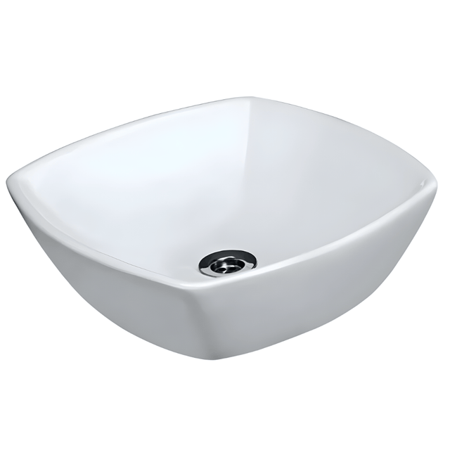 JQ Bathroom Sink Jaquar Table Top White Square Wash Basin - ARS-WHT-39901