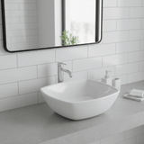 JQ Bathroom Sink Jaquar Table Top White Square Wash Basin - ARS-WHT-39901