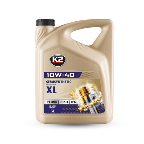 K2 Engine Oils & Vehicle Fluids K2 Semi Synthetic 10W-40 XL Motor Oil 1L / 5L - MEL0062