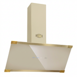 Kaiser Art Deco ivory cooker hood on white