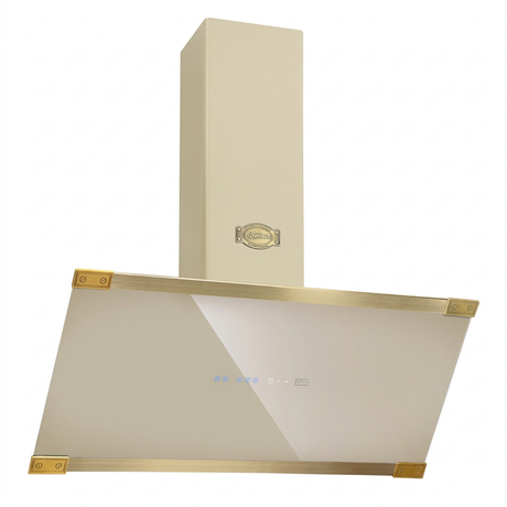 Kaiser Art Deco ivory cooker hood on white