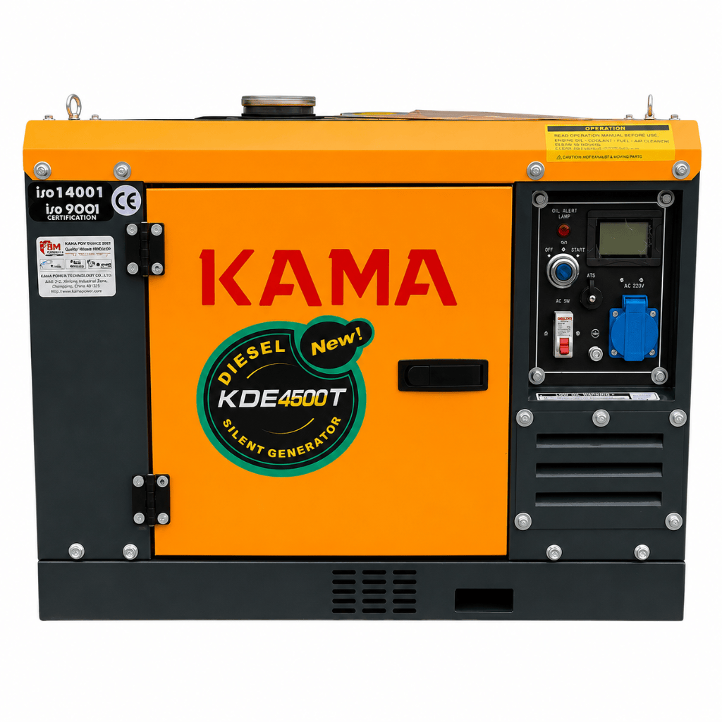 Kama Generator Kama 3.5KVA Single Phase Diesel Generator with Digital Screen – KDE4500T