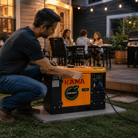 Kama Generator Kama 3.5KVA Single Phase Diesel Generator with Digital Screen – KDE4500T