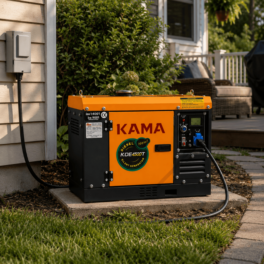 Kama Generator Kama 3.5KVA Single Phase Diesel Generator with Digital Screen – KDE4500T