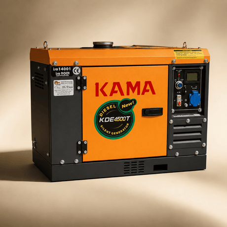 Kama Generator Kama 3.5KVA Single Phase Diesel Generator with Digital Screen – KDE4500T