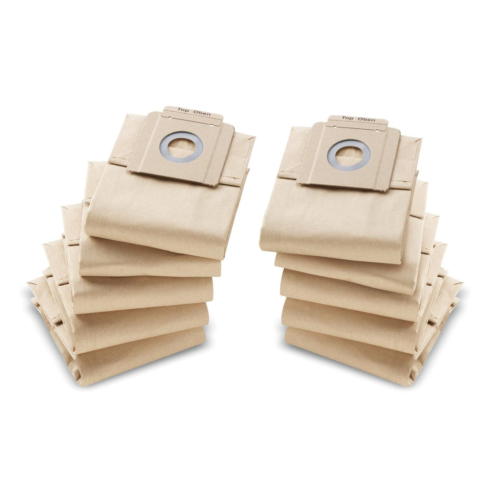 Karcher Cleaning Equipment Accessories Karcher Paper Filter Bags, 10 x , T 7/1, T 9/1, T 10/1