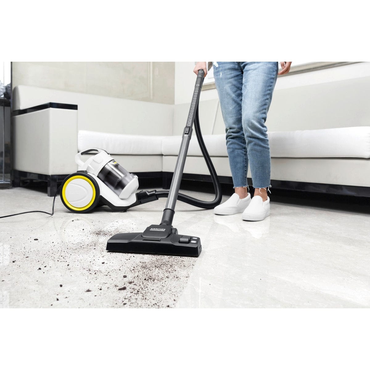 Karcher Steam & Vacuum Cleaner Karcher White Multi-cyclone Dry Vacuum Cleaner - VC 3 Plus-White