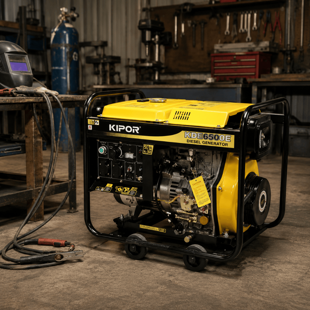 Kipor Welding, Generator & Construction Equipment Kipor 3KVA Single Phase Diesel Welding Generator 180A - KDE5000EW
