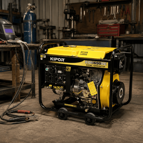 Kipor Welding, Generator & Construction Equipment Kipor 3KVA Single Phase Diesel Welding Generator 180A - KDE5000EW