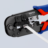 Knipex Hand Tools Knipex 190mm Crimping Pliers for Western Plugs - K-975110