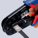 Knipex Hand Tools Knipex 190mm Crimping Pliers for Western Plugs - K-975110
