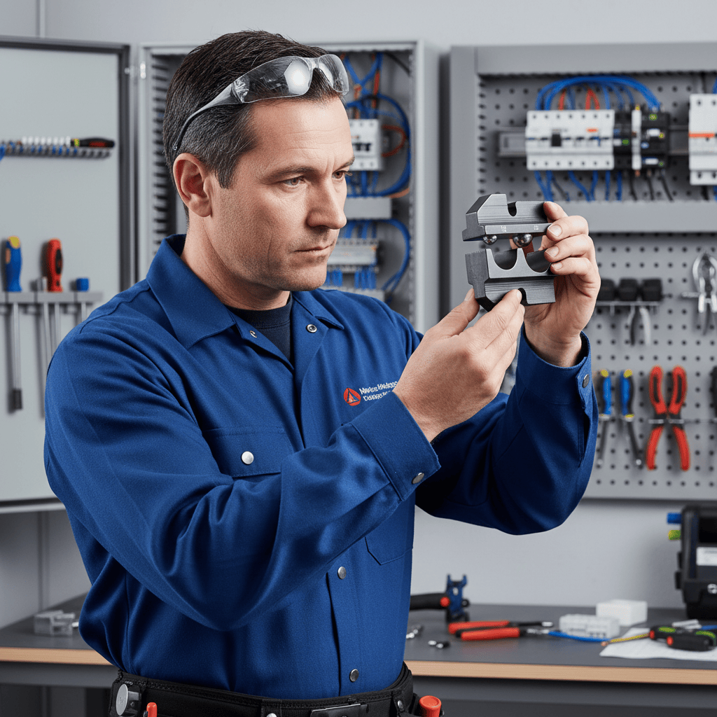 Knipex Hand Tools Knipex 2-Position Crimping Die for 10–16mm² Insulated Terminals & Cable Connectors - K-974916