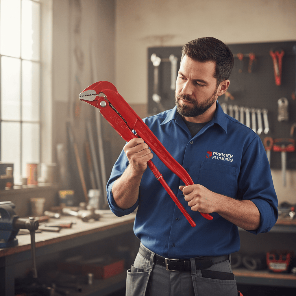 Knipex Hand Tools Knipex 320mm Swedish-Pattern 45° Pipe Wrench for Pipes, Fittings & Nuts up to 42mm - K-8320010