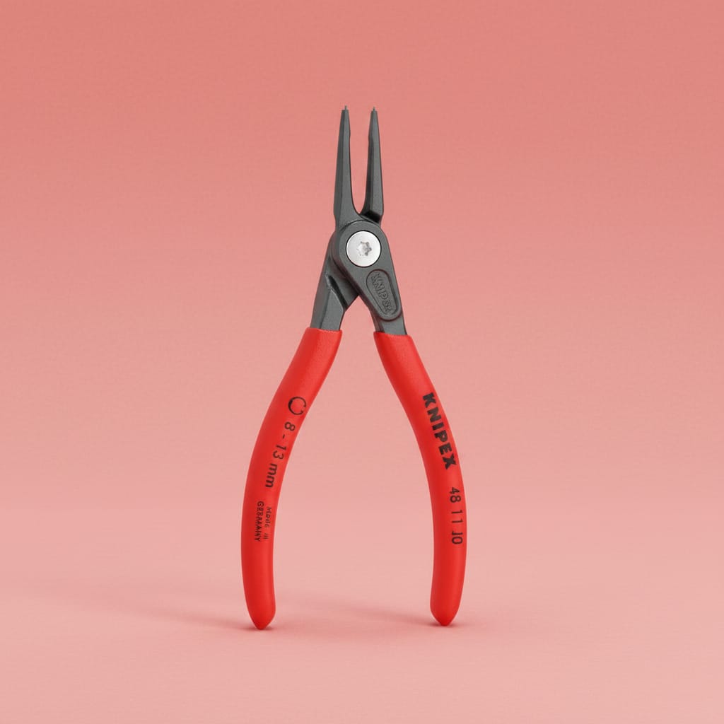 Knipex Pliers Knipex Circlip Pliers Internal Precision Straight Bore 225mm - K-4811J3