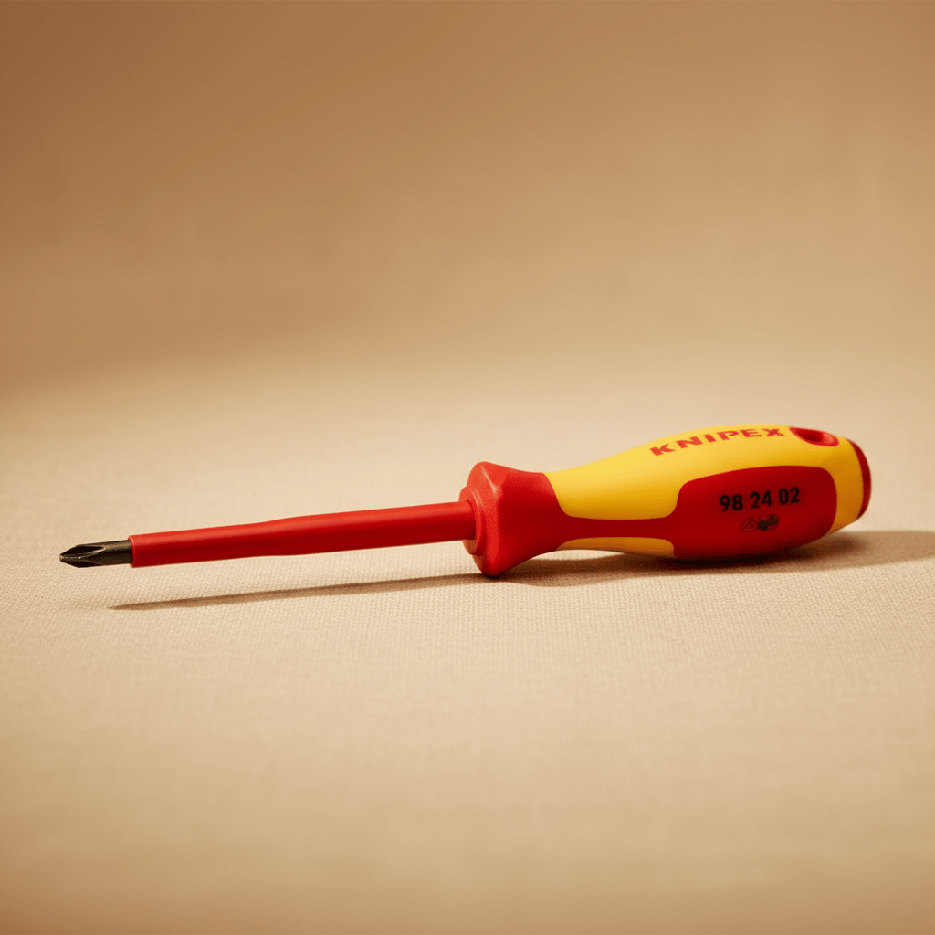 Knipex Hand Tools Knipex PH2 × 100mm VDE Insulated Phillips Screwdriver for Electrical Work up to 1000V - K-982402
