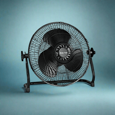 KT Fan & Cooler Rechargeable 12" Solar Fan 15W - C118