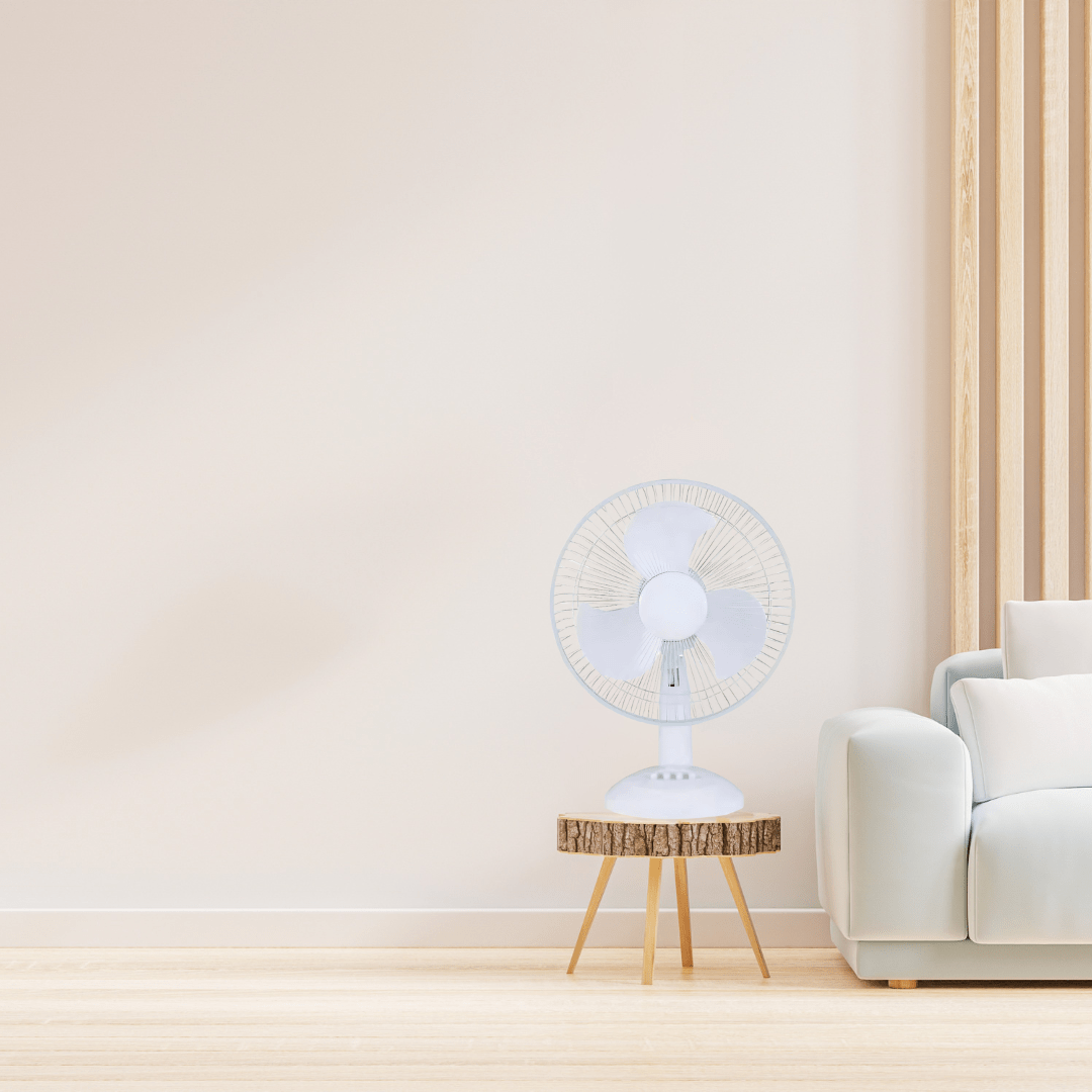 KT Fan & Cooler Rechargeable 12" Solar Fan - C128