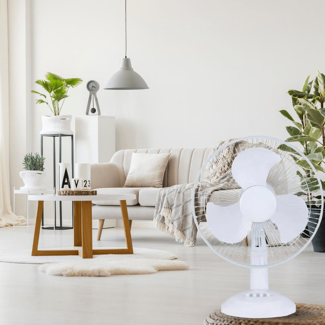 KT Fan & Cooler Rechargeable 12" Solar Fan - C128