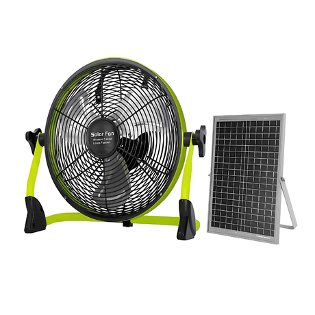 KT Fan & Cooler Rechargeable 14" Solar Fan 25W - C-118W