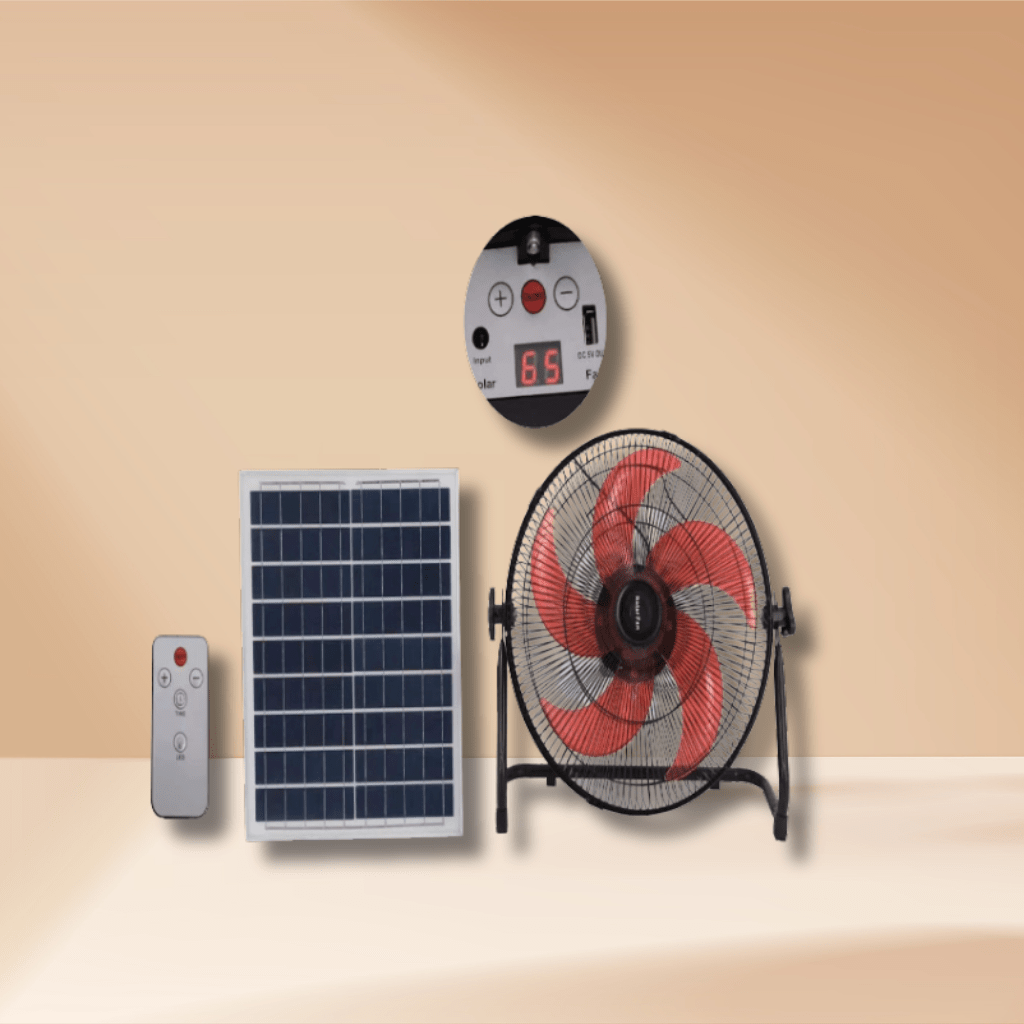 KT Fan & Cooler Rechargeable 14" Solar Fan 25W - C118F