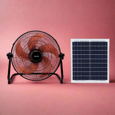 KT Fan & Cooler Rechargeable 14" Solar Fan 25W - C118F