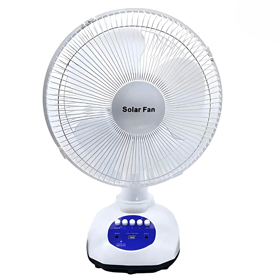KT Fan & Cooler Rechargeable 16" Solar Fan - C108