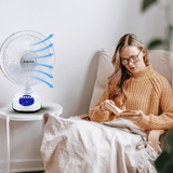 KT Fan & Cooler Rechargeable 16" Solar Fan - C108
