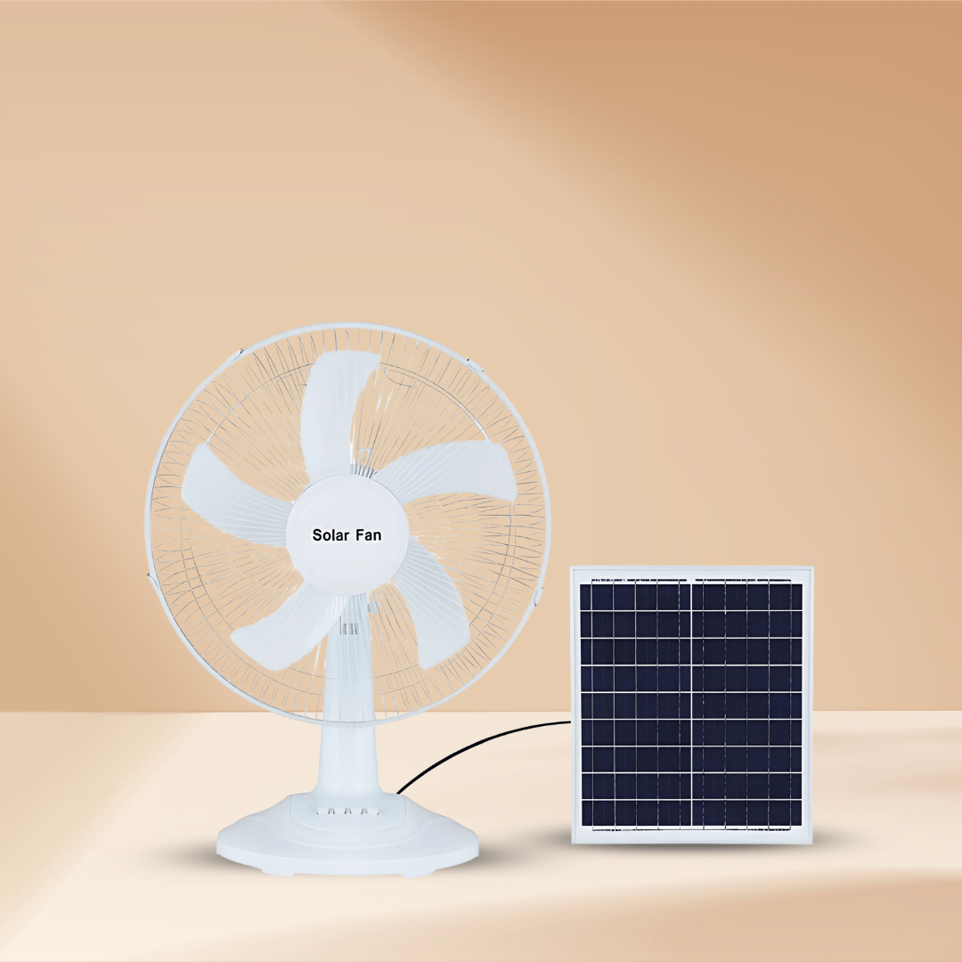 KT Fan & Cooler Rechargeable 16" Solar Fan - C138