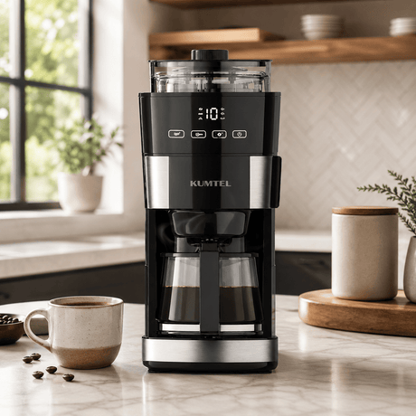 Kumtel Kitchen Appliances Kumtel 1.25L Drip Coffee Maker with Keep-Warm and Auto Shut-Off 1000W - HFCM-02