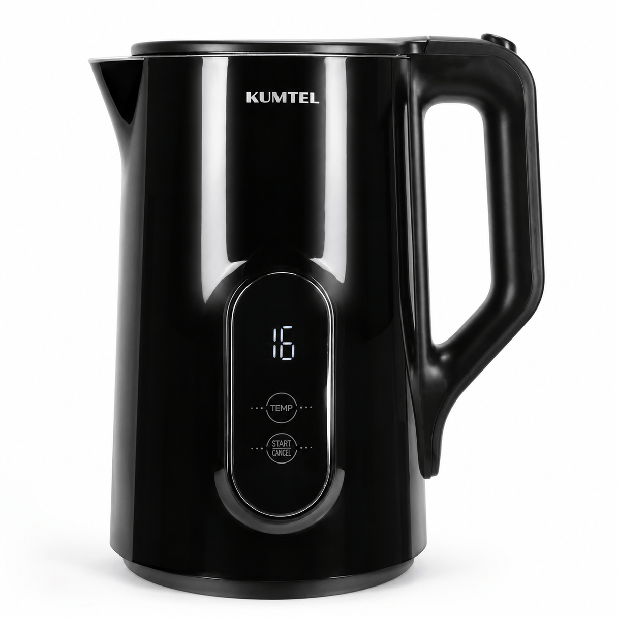 Kumtel Electric Kettle Kumtel 1.7L Double-Wall Smart Kettle with LED Touch Controls & Timer - HMK-09