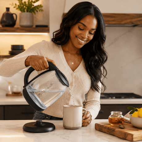 Kumtel Electric Kettle Kumtel 1.8L Illuminated Glass Kettle 1500W - HMKT-15