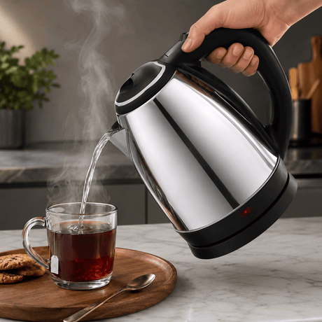Kumtel Electric Kettle Kumtel 1.8L Stainless Steel Electric Kettle with Boil-Dry Protection 1500W - HMKT-08