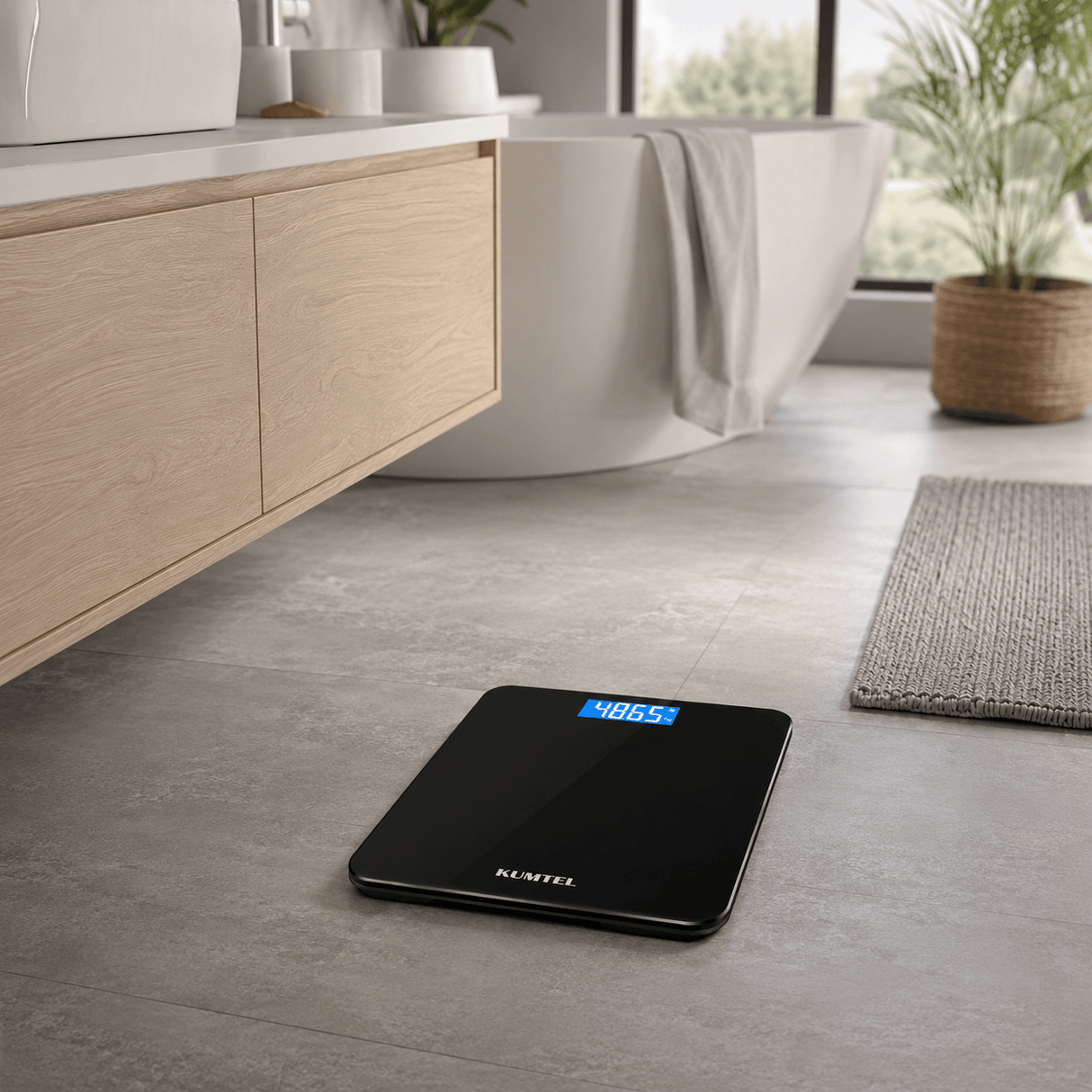 Kumtel Kitchen Appliances Kumtel 180kg Tempered-Glass Digital Bathroom Scale - HDB-02