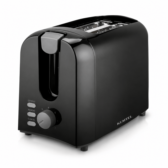 Kumtel Kitchen Appliances Kumtel 2-Slice Toaster with 7 Browning Levels 700W - HTS-01
