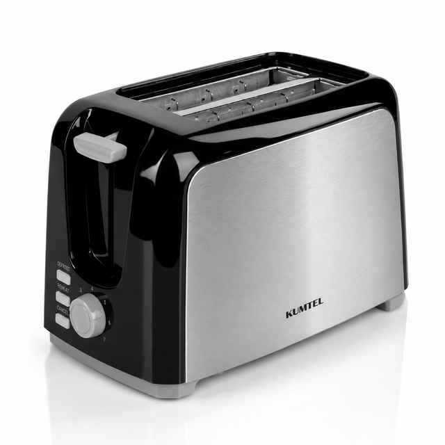 Kumtel Kitchen Appliances Kumtel 2-Slice Toaster with 7 Browning Levels 750W - HTS-02