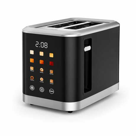 Kumtel Kitchen Appliances Kumtel 2-Slice Touchscreen Toaster with 6 Browning Levels 800W - HTS-03