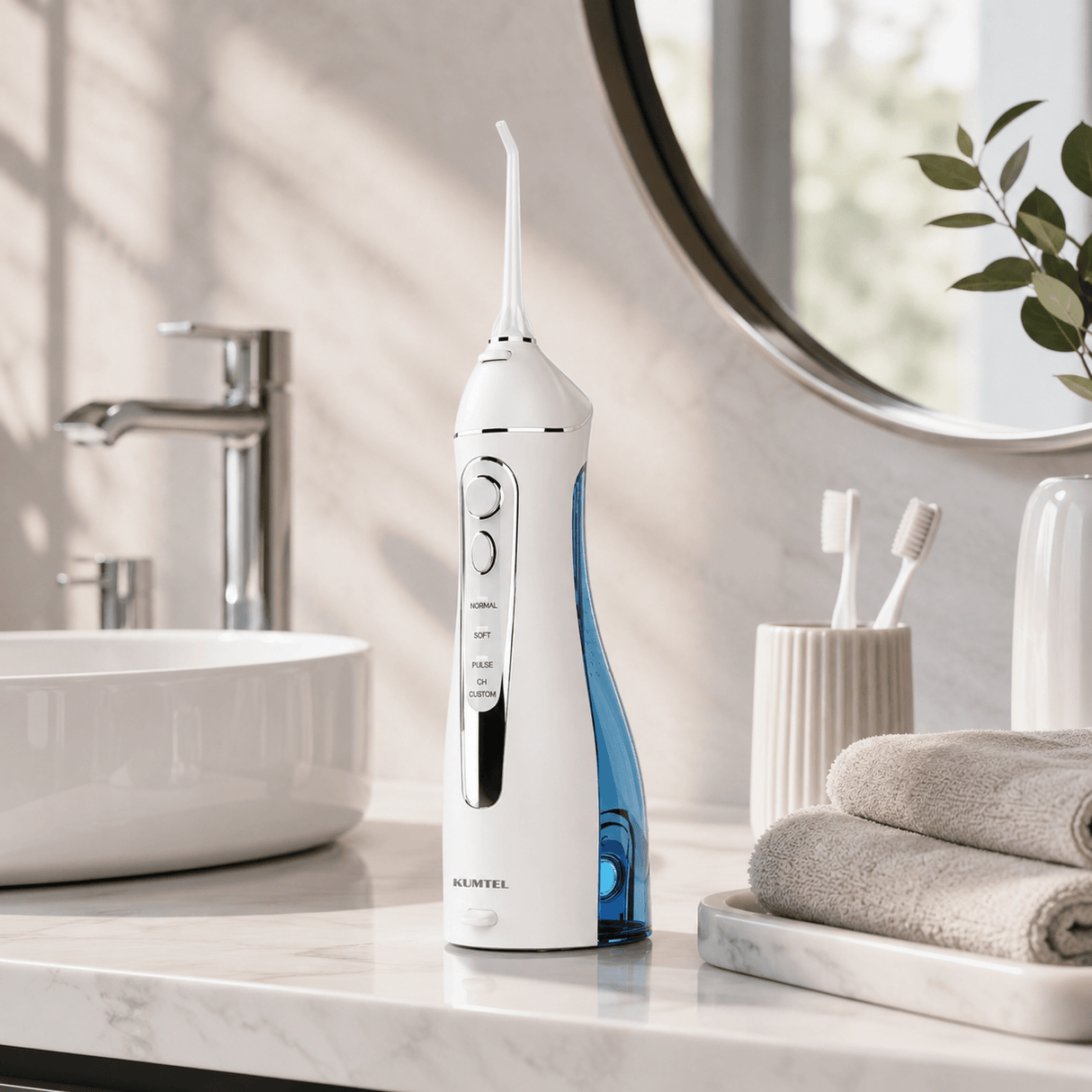 Kumtel Personal Care Tools Kumtel 200ml Rechargeable Water Flosser with 4 Modes & 3 Heads 7W - HDD-01