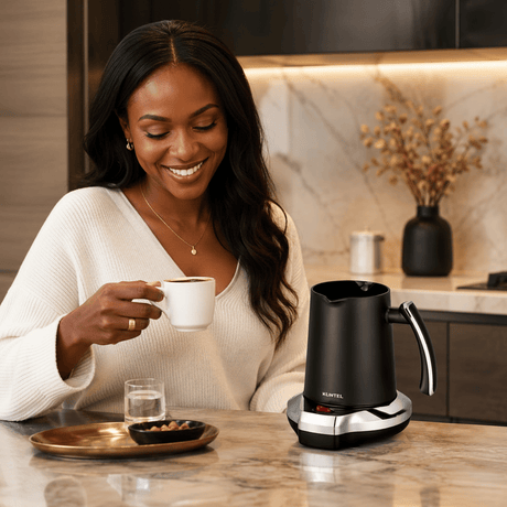 Kumtel Kitchen Appliances Kumtel 250ml Turkish Coffee Machine for 1-4 Cups 400W - HTCM-01