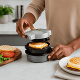 Kumtel Kitchen Appliances Kumtel 3-Layer Hamburger Maker with Dual Heating 700W - HHAM-01